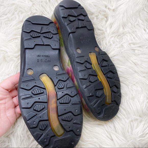 Sloggers Floral Rain Shoes - Picture 2 of 7